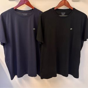 Lacoste Crew Neck 100% Pima Cotton “Two T-Shirts” (Men’s XL)